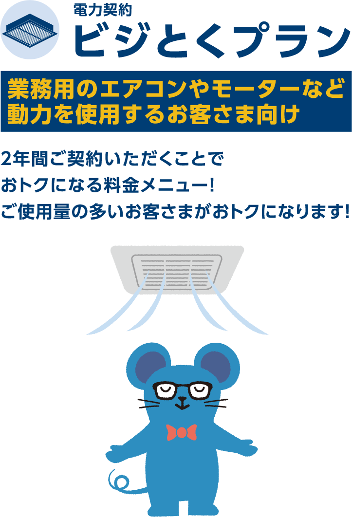 電力契約　ビジとくプラン