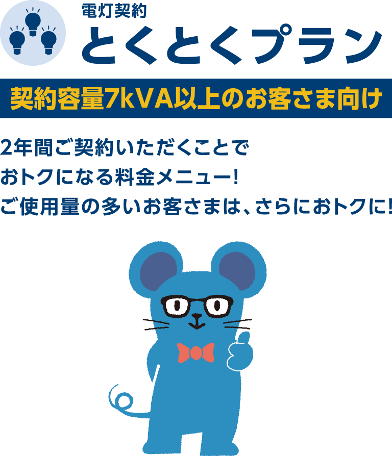 電灯契約　とくとくプラン